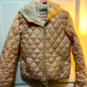 Michael Kors light pink puffer jacket